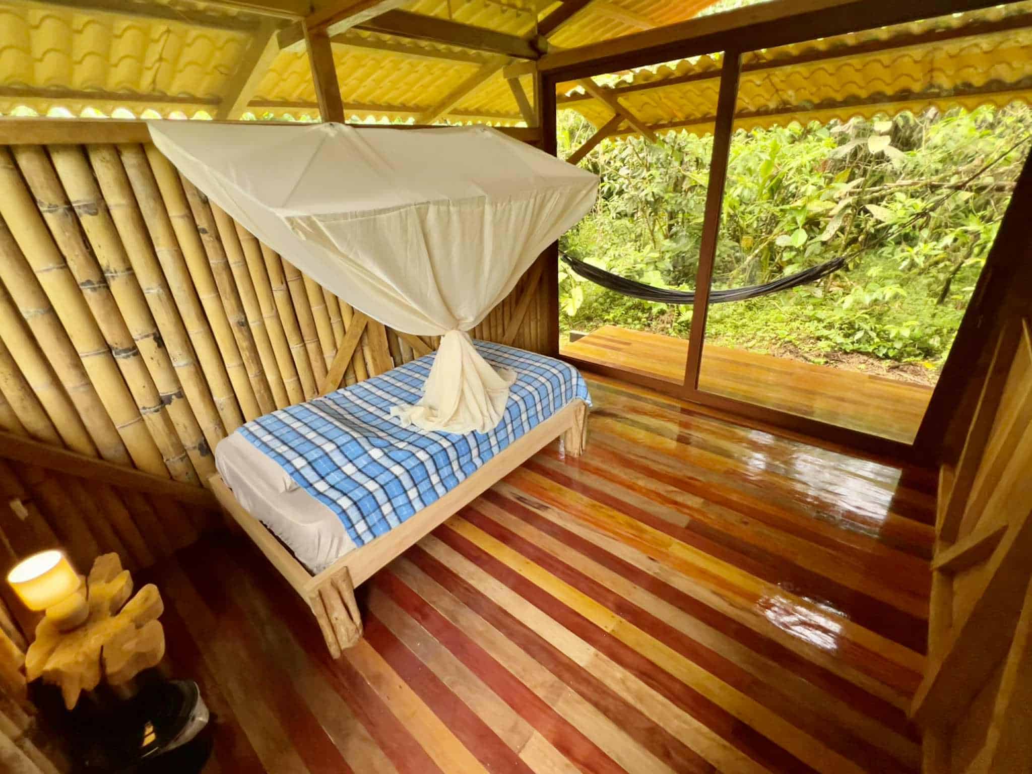 ayahuasca retreat in ecuador acommodation room